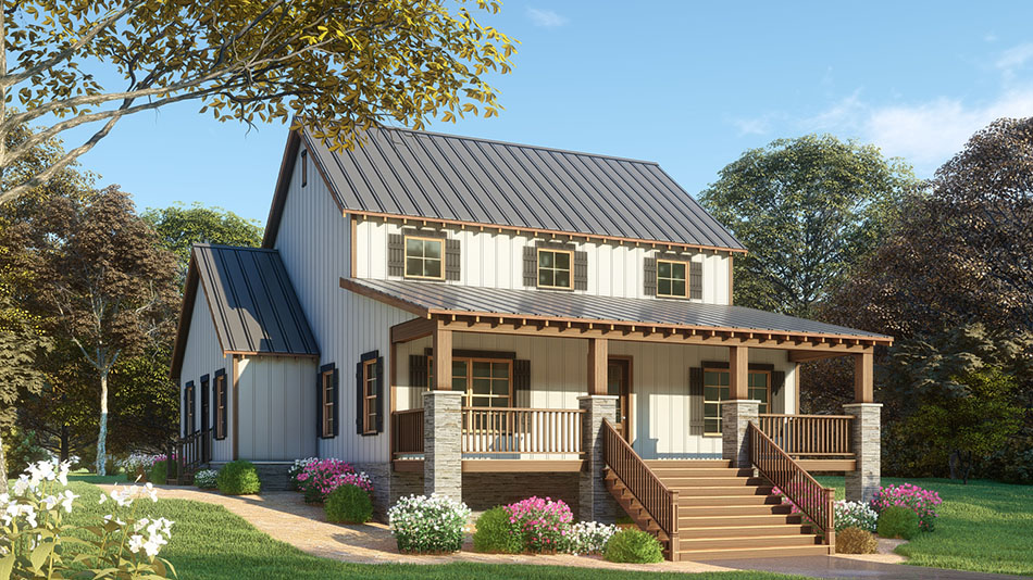 MEN5137-Front Rendering-Metal Roofing